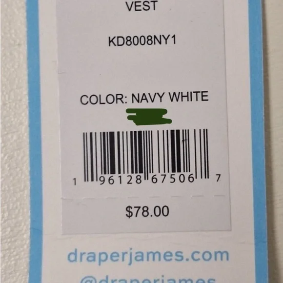 Excellent condition Draper James RSVP Reversible Quilted Puffer Vest Size Med. - Picture 6 of 8